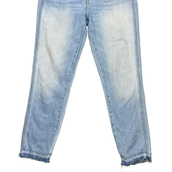 AMO Babe High Rise Straight Leg Crop Jeans Sweet Cheeks Size 27 - Picture 5 of 10